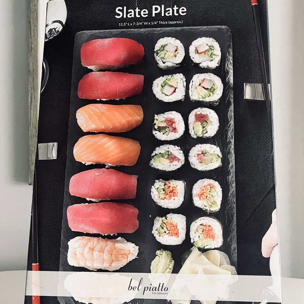 Charleston Wrap, Bel Piatto Slate Plate, Fine Tableware
